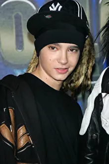 Tom Kaulitz of the German band Tokio Hotel poses during the World Music Awards at Earl's Court in London