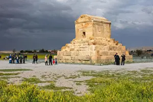 Ruined Prints: Tomb of Cyrus the Great, 6th century BC, Pasargadae, Fars Province, Iran