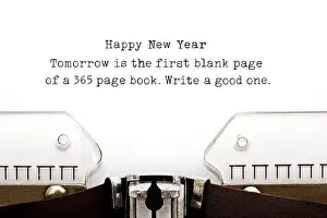 Motivational Prints: Tomorrow is the first blank page of a 365 page book