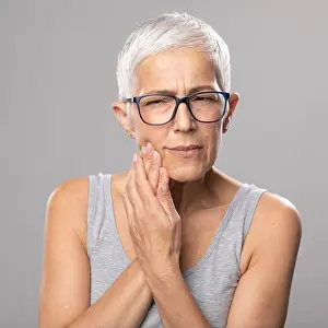 Dentistry Prints: Toothache. pain tooth in mouth