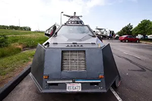 Armored Prints: The Tornado Intercept Vehicle 2 TIV 2 storm chasers Sean Caseys tornado penetrating armored truck