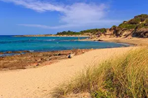 Puglia Prints: Torre Guaceto Nature Reserve: view of sandy beach and dune in Apulia
