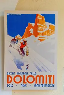 Northern Italy Prints: Tourist advertising posters from the early 1940s of the city of Merano
