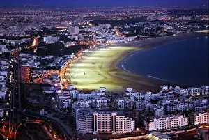 Agadir Prints: The tourist town of Agadir in Morocco