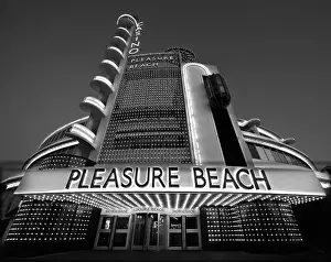 Urban Architecture Prints: Tower Restaurant, Blackpool Pleasure Beach at night