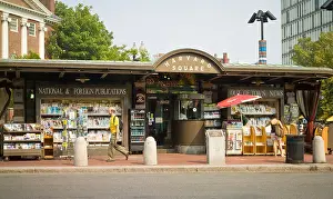 Cambridge Prints: Out of Town News stand, Harvard Square, Cambridge, Massachusetts, USA