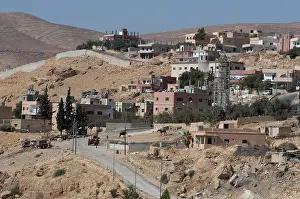 City Village Prints: Town of Wadi Musa next to Petra Jordan