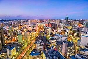 Images Dated 28th January 2017: Toyama City, Japan downtown skyline