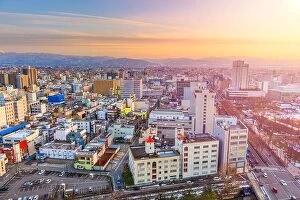 Images Dated 28th January 2017: Toyama City, Japan downtown skyline
