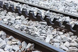 Rack Prints: Tracks of the Monte Generoso-Capolago rack railway with a double lamella Abt system