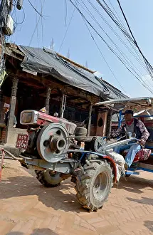 Kathmandu Prints: Tractor in Nepal