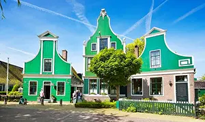 Zaandam Prints: Traditional architecture in Zaanse Schans - Holland Netherlands