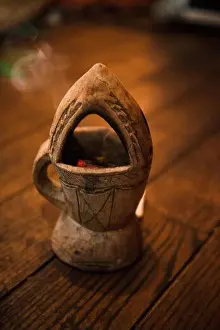 Ethiopian Prints: Traditional Ethiopian incense burner