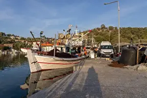 Lesvos Prints: Traditional Fishing boats in Lesbos
