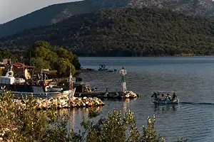 Lesvos Prints: Traditional Fishing boats in Lesbos