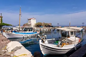Ports Prints: Traditional Fishing boats in Lesbos