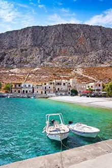 Traditional fishing village Gerolimenas, Mani, Laconia, Peloponnese, Greece