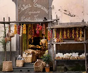 Amalfi Prints: TRADITIONAL ITALIAN FOOD SHOP, AMALFI COAST, ITALY