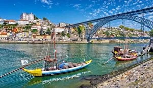 Images Dated 1st September 2019: Traditional Rabelo Boats, Porto, Portugal