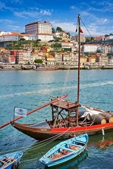 Images Dated 1st September 2019: Traditional Rabelo Boats, Porto, Portugal