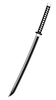 Samurai Prints: Traditional samurai weapon, Japanese katana sword design