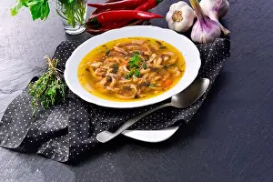 Chili Prints: Traditional tripe soup in polish style with beef and vegetables