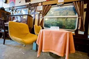 Depot Prints: A train car recreation in the museum at Sirkeci railway station