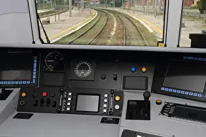 Place Of Work Prints: train control cabin