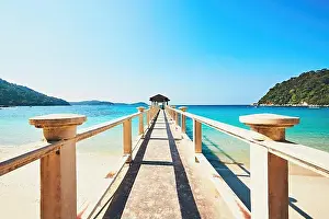 Tropical Climate Prints: Travel and vacations concept - exotic paradise
