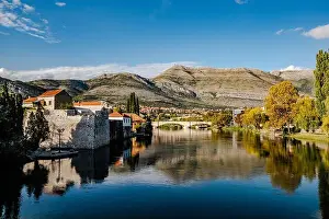 Water Reflection Prints: Trebišnjica River - Trebinje Old town Bosnia