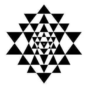 Yantra Prints: Triangles of Shri Yantra, also called Sri Yantra or Shri Chakra