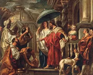 Allegory And Literature Prints: The tribute the Caliph Harun al-Rashid to Charlemagne