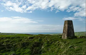 Trig Point Prints: A trig point in the Pembrokeshire Coast National Park, Wales, UK