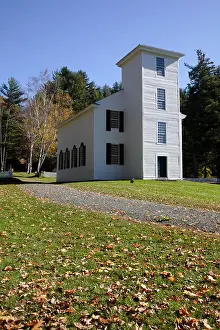New Hampshire Prints: Trinity Anglican Church Located in Cornish New Hampshire USA This church is listed on the National Register of Historic