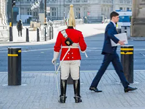 Plume Prints: A trooper, from the Life Guards cavalry regiment