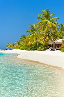 tropical beach at Maldives Island, Ari Atoll