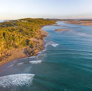 Seventy Prints: Tropical paradise aerial with beach and turquoise water