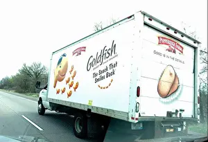 Occupation Prints: Truck delivering Pepperidge Farm Goldfish baked goods to grocery stores. Minnesota MN USA