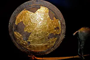 History Historical Archive Archival Prints: The Trundholm sun chariot (Danish: Solvognen); is a late Nordic Bronze Age artefact discovered in Denmark