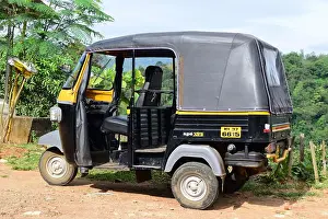 Kerala Prints: Tuk tuk local taxi ride of Kerala India Auto Rickshaw