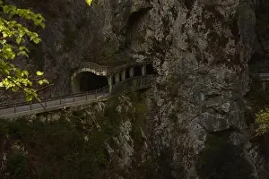 Mountain Road Prints: tunnel through mountain side