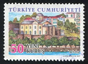Locality Prints: TURKEY - CIRCA 2007: stamp printed by Turkey, shows province Ordu, circa 2007
