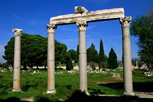 Colonnade Prints: Turkey, Ephesus, Agora, roman corinthian columns