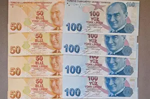 Economical Prints: TURKEY, Istanbul, banknotes turkish Lira / TÜRKEI