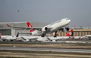 Take Off Prints: Turkish Airlines Airbus A330-202 (CN 882) takes off from Istanbul Ataturk Airport