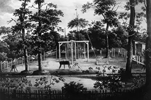 The First Prints: Turnplatz (open-air gymnasium) in the Hasenheide, 1811