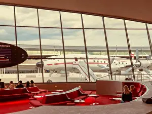 Wigs Prints: The TWA Hotel at JFK International Airport Terminal 5 in Flushing Queens
