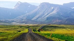 Images Dated 7th June 2016: Typical Iceland landscape with road