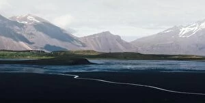 Images Dated 14th June 2016: Typical Iceland landscape with road and mountains