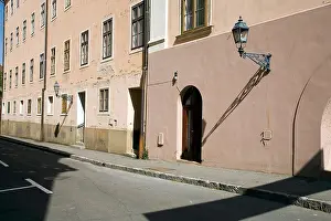 Stuart Prints: A typical street in Pecs, Hungary